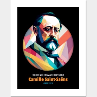 Camille Saint-Saëns WPAP Posters and Art